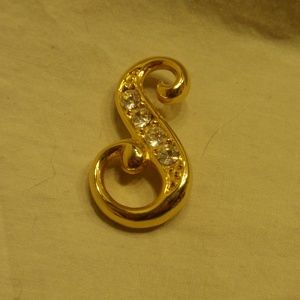 Letter "S" Brooch